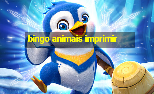 bingo animais imprimir