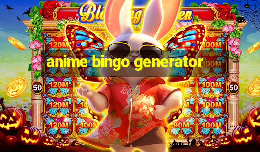 anime bingo generator