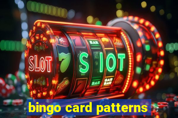 bingo card patterns