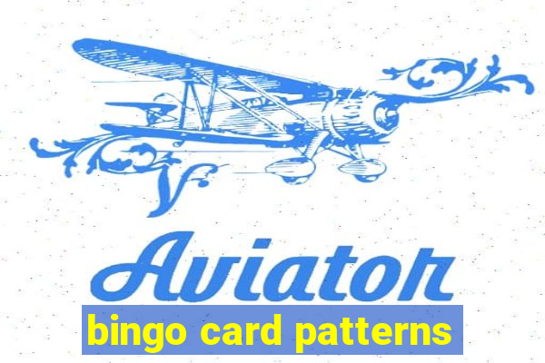 bingo card patterns