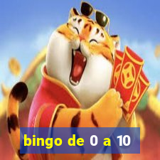 bingo de 0 a 10