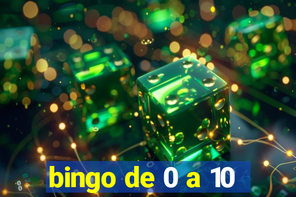 bingo de 0 a 10